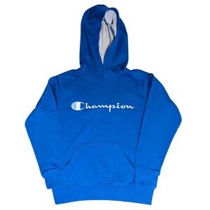 Champion Blue Hoodie Size Kids Medium